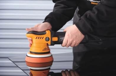 ShineMate ERO600 G2 Corded Dual Action Polisher | Controlled Correction on Clear Coat | 5 Inch Backing Plate | Rated 600 Watt Power | Variable Speed 2500 to 6500 per Minute | 9 Millimeter Orbit
