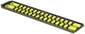 Ernst Manufacturing 19-Inch Socket Boss, Premium 2-Rail, 1/4-Inch-Drive Twist-Lock Socket Organizer, High-Visibility (8461HV-A) - Made in the USA