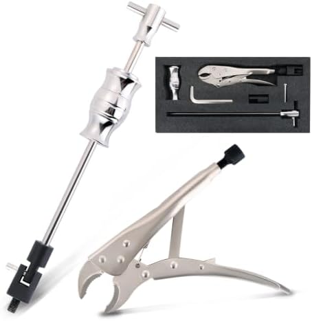 DASBET Locking Pliers Slide Hammer Set 9.8" Locking Pliers