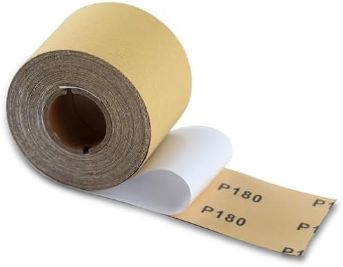 SPEEDWOX 180 Grit Sandpaper Roll Self Adhesive, 2-3/4"x10YD PSA for Wood