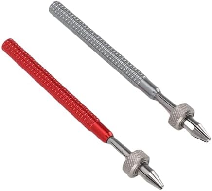 Aramox Pin Vise Set Metal Hand Drill for Watch Repair Maintenance 2Pcs for All Watch Types Metal