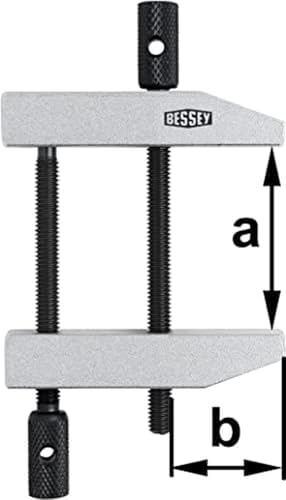Bessey PA28 PA Parallel-Clamp, Black/Grey, size 1/36/19 mm