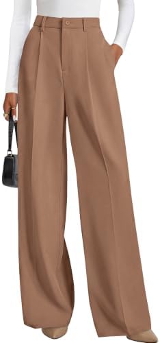 PRETTYGARDEN Women's Flowy Wide Leg Dress Pants