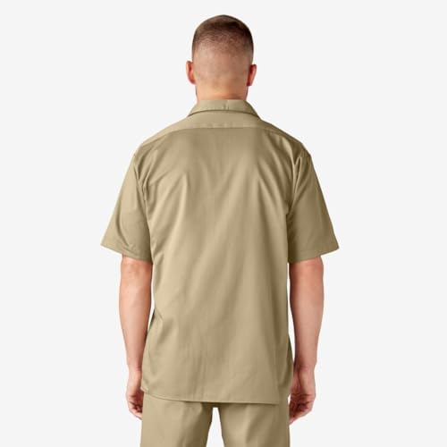 Dickies Men’s Short Sleeve Work Shirt – Durable Twill Button Down Shirts for Men, Lightweight Uniform for Daily Wear