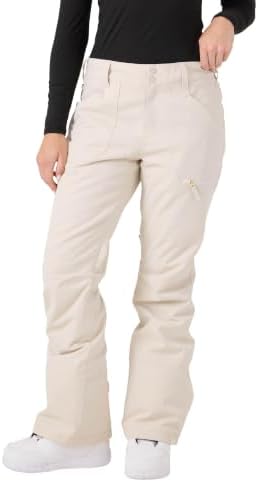 Roxy Women's Nadia Ski Pant – 10K Waterproof, Insulated, PFAS-Free, Adjustable Waist & Snow Gaiters