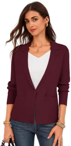 GRACE KARIN Womens Sweater Blazer Jackets Business Casual Work Cardigan
