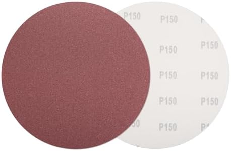 HARFINGTON 5 Pcs 9 Inch Sanding Discs 150 Grit Red Aluminum Oxide