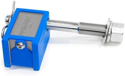 PACLOCK's 80-Series Trailer Hitch Lock, Standard Rekeyable (SR), YK-3" Threaded Pin for Anti-Rattle Hitches, One Lock Keyed to a Number U-Pick! w/ 2 Keys, Silver