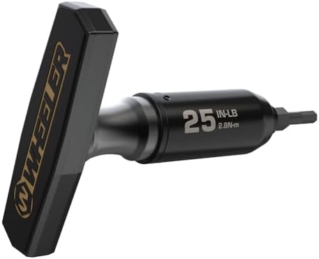 Fat Stix Individual Limiter 10-65 Inch-Pounds with Preset Torque, Accurately Tightens, Reversible, Compatible with Wheeler Fat Stix T-Handle Driver, for Gunsmithing, Reloading, and Torque Adjustment