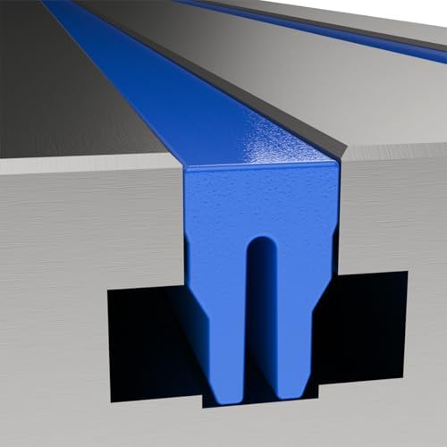 67-150 - 5/8" T-Slot Cover (Black), High‑Temp Silicone Rubber Extrusion 150", Coolant Resistant, Fits Manual and CNC Milling Machine Tables, Easy Cut‑to‑Length Installation