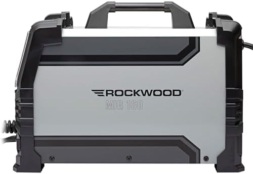 Rockwood MIG 160 Multi-Process Flux Core MIG and Stick Welder Welding Machine | 110V/220V Dual Voltage Advance Inverter Technology | TIG MIG Weld Ready | User-Friendly Digital Controls