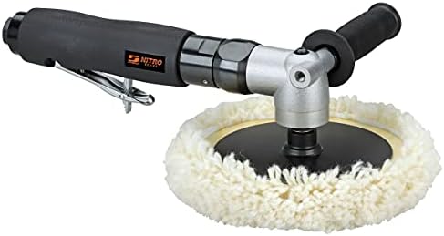 Dynabrade (RB1) 8"" Right Angle Buffer/Polisher | 5/8""-11 Spindle, 1 hp 2800 RPM Variable Speed Pneumatic Motor | Accepts 5"" to 8"" Diameter Buffing Pads