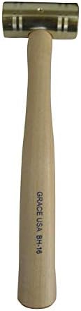 Grace USA Brass Hammer, Gunsmith Tools & Accessories, Gun Care, Woodworking, Machinist, Mechanic, Made in USA