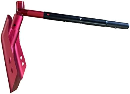 Emergency Snow Shovel with Saw - Converts from Dig to Chop/Hoe Mode - Portable for Snowmobiles, Skiing, Backcountry, Avalanche Rescue - Winter Survival Gear for Car, Camping - T6 Aluminum