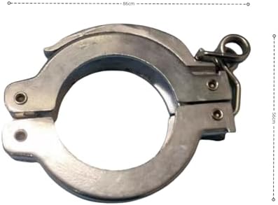 KF-25 Hinged Spring Clamp, DN 25 Rapid Fastening Clamp Quick-Release Clamping Ring for Elastomer Seal, Pressure Spring Toggle, Alumium (KF 25)