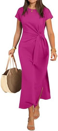 ANRABESS Womens Summer Wrinkle-Free Maxi Dress