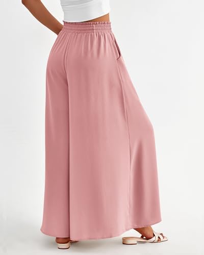 BTFBM Wide Leg Flowy Palazzo Pants for Women