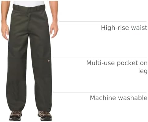 Dickies Mens Loose Fit Double Knee Work Pants