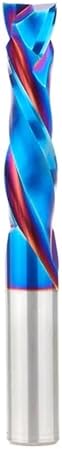 Amana Tool Spektra Extreme Tool Life Coated Solid Carbide CNC Compression Spiral Router Bit, 46199-K, 1/2 D x 2 CH x 1/2 Shank x 4 Inch Long