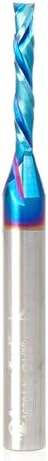 Amana Tool Spektra Extreme Tool Life Solid Carbide CNC Compression Spiral Router Bit, 46701-K, 1/8 D x 13/16 CH x 1/4 Shank x 2-1/2 Inch Long 2 Flute