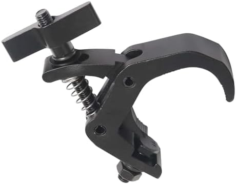 jindaaduio Stage Light Clamp, Lighting Truss Clamps for DJ light, 40mm-60mm Light Clamp Hook, Truss C-Clamp Used for Par Light,Spotlight and Moving Head(2 pcs Black)