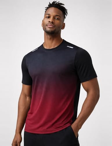 Liberty Imports 5 Pack Men's Active Quick Dry Crew Neck T Shirts