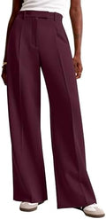 NIMIN Women Wide Leg Work Pants High Waisted Dress Trousers with Pockets