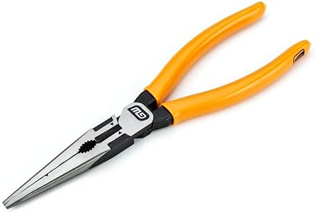 GEARWRENCH 8 Inch Dipped Handle Long Nose Plier - 82177-06, Chrome