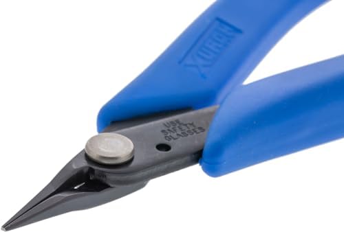 Grounded Pliers - Xuron® Small Tweezer Nose® - Blue Handles (452)