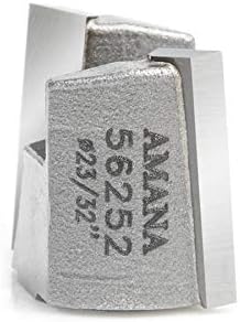 Amana Tool 56252 Carbide Tipped Mortising Screw Down Shear Cutter 23/32 D x 9/16 CH x 1/4-28 Thread