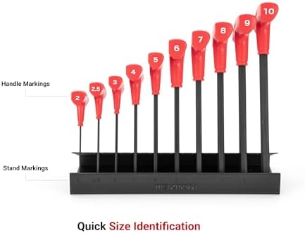 TEKTON 11-Tool Hex T-Handle Key Metal Stand (5/64-3/8 in.) | OKH61501