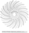 Dedeco Sunburst Radial Bristle Discs 48-Pack - 7/8" Curved - White 120 Grit (Medium) - Aluminum Oxide for Polishing & Finishing