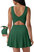 SUUKSESS Tennis Dress with Shorts Underneath Easy Peasy Athletic Dresses