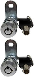 1-1/8" Tubular Cam Lock (90° Chrome, 2-Pack) RV Toolbox Cabinet Replacement