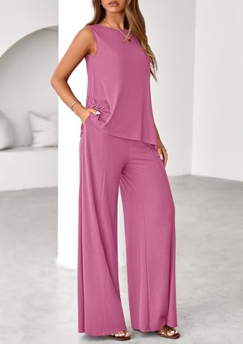 PRETTYGARDEN Women's Summer 2 Piece Matching Lounge Sets