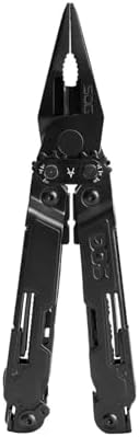 SOG PowerAccess Well-Rounded One-Handed Lightweight Daily Pocketable Stainless Steel Multi-Tool for Backcountry| 18 Tools, Black