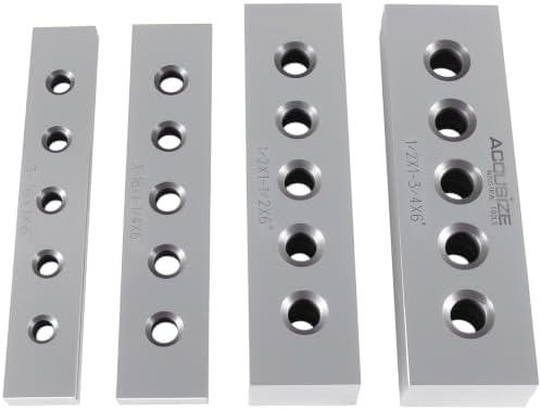 Accusize Industrial Tools 3/16" & 1/22" Thickness Precision Machinist's Parallel Sets, 4 Pairs, EG02-0409