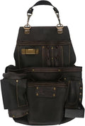 Ox Pro Full Grain Leather Tool Pouches - Made with Double Stitching and Rivet Reinforced Pockets