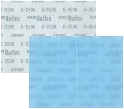 Super Buflex Flexible Dry Sanding Sheets, Blue K-2500, Hook & Loop, 191-1534, 25 Sheets
