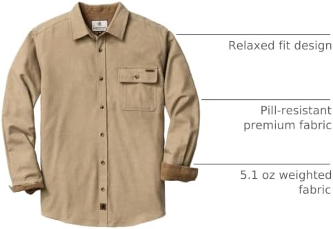 Legendary Whitetails Mens Flannel Long Sleeve Button Down 100% Cotton Shirt