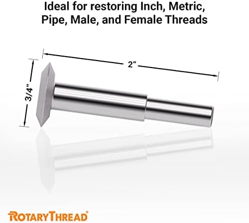 Repair Kits - Faster & Easier to Chase, Restore & Clean Internal or External Threads, All in One Universal Thread Files Set, Inch, Metric, Grooves, Glands, Acme, Buttress Thread