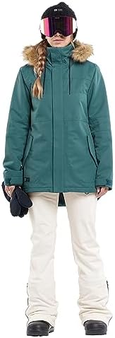 Volcom Women's Fawn Insulated Snowboard Ski Winter Hooded Jacket