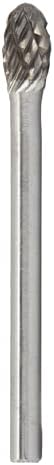 Drill America SE-81 Carbide Burr/Rotary File Oval Double Cut for Die Grinder 3/16" Dia. x 9/32" Cut Length with 3/16" Shank and 2" Overall Length, DUL Series