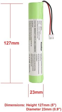 Kastar 3-Pack Ni-MH Battery 3.6VDC 2000mAh 7.20Wh Replacement for Hurricane Spin Scrubber Brush Cleaner Mop Spin-Scrubber Bathtub