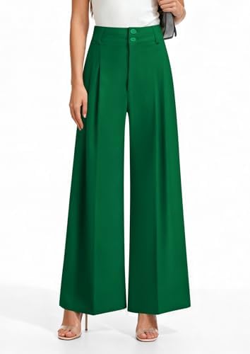 PRETTYGARDEN Women's High Waisted Wide Leg Dress Pants