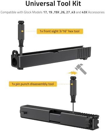 CVLIFE Sight Pusher Tool with Tool Kit, Universal Sight Tool for Handguns