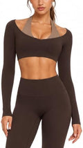 SUUKSESS Women 2 Piece Workout Sets Double Layer Padded Pilates Outfits