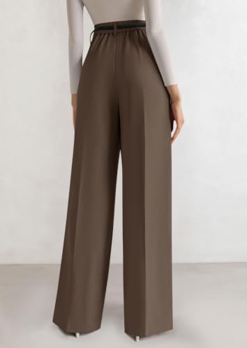 PRETTYGARDEN Women's Tailored Wide Leg Work Dress Pants