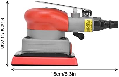 Surfprep Sander, Alloy Steel Air Squares Air Sander，75x100mm Sanding Machine for Wood, Composites, Metal, Car Beauty