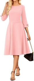 GRACE KARIN Work Dresses for Women Fit and Flare Midi Dress